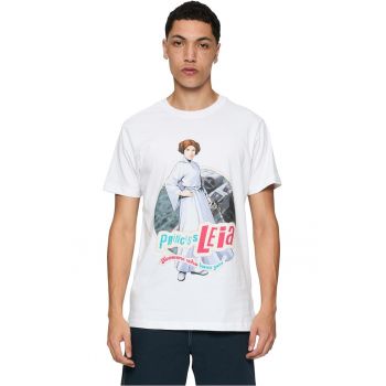 Tricou cu decolteu la baza gatului si imprimeu
