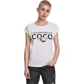 Tricou cu decolteu la baza gatului si imprimeu foto