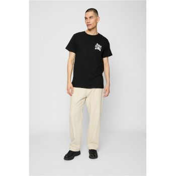 Tricou cu imprimeu discret pe piept