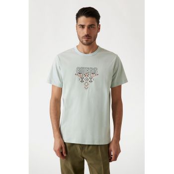 Tricou cu imprimeu logo si grafic