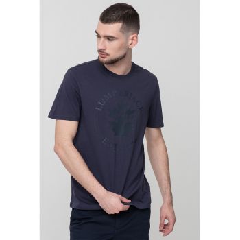 Tricou de bumbac cu logo supradimensionat