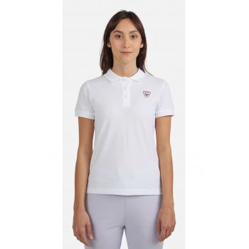 Tricou polo dama  Logo polo - culoare alb - marimea
