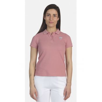 Tricou polo dama  Logo polo - roz
