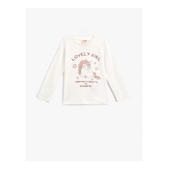Bluza cu imprimeu si maneci lungi