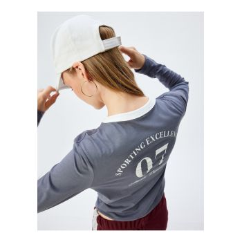 Bluza cu imprimeu text