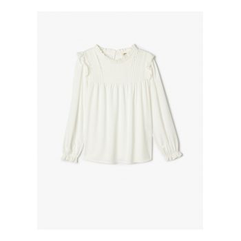 Bluza cu volane si model uni