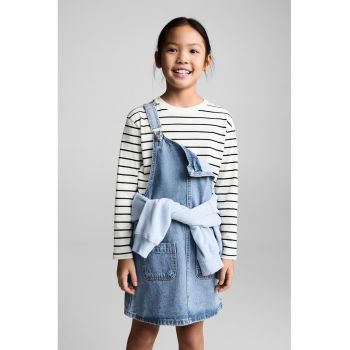 Bluza de bumbac cu maneci cazute