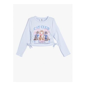 Bluza de bumbac cu model grafic
