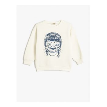 Bluza de trening cu imprimeu tigru
