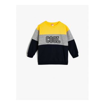 Bluza de trening cu model colorblock