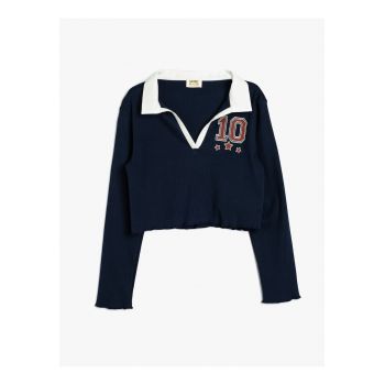 Bluza polo crop
