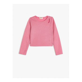 Bluza stralucitoare cu decupaj