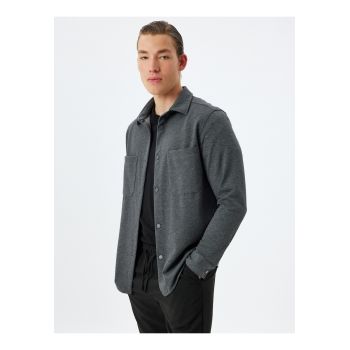 Camasa regular fit cu model uni