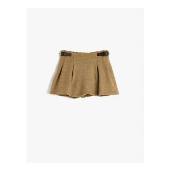 Fusta-pantalon cu banda elastica pe partea din spate