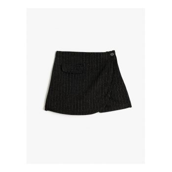 Fusta-pantalon cu model in dungi