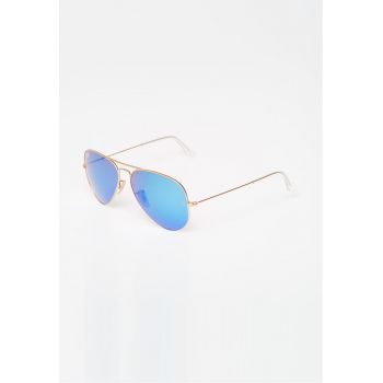 Ochelari de soare aurii Aviator