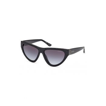 Ochelari de soare cat-eye cu logo