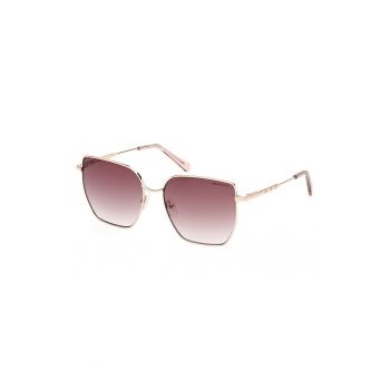 Ochelari de soare patrati cu lentile in degrade - Auriu -