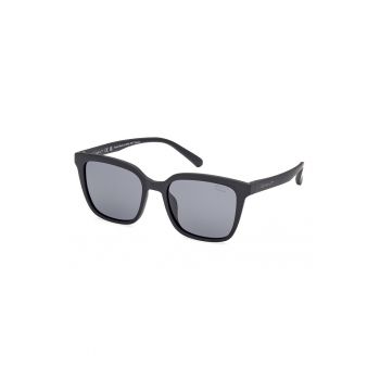 Ochelari de soare patrati unisex - Negru -