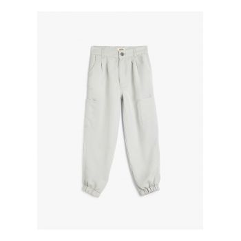 Pantaloni cargo din amestec de modal