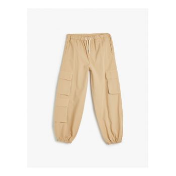 Pantaloni cargo supradimensionati cu snur de ajustare