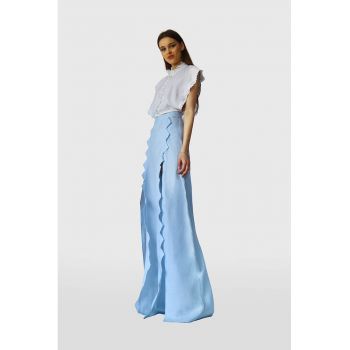 Pantaloni de in cu croiala ampla