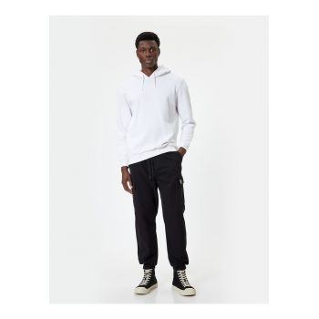 Pantaloni de trening cargo cu talie medie