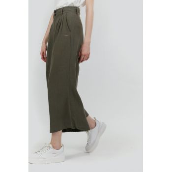 Pantaloni din amestec de in cu croiala ampla Piper