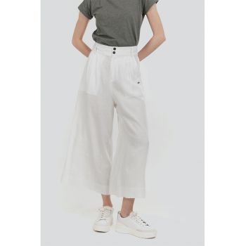 Pantaloni din amestec de in cu croiala ampla Piper