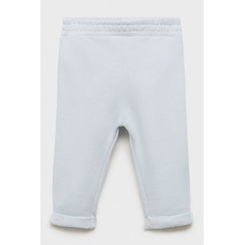 Pantaloni din bumbac cu talie elastica