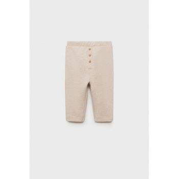 Pantaloni drepti cu nasturi decorativi