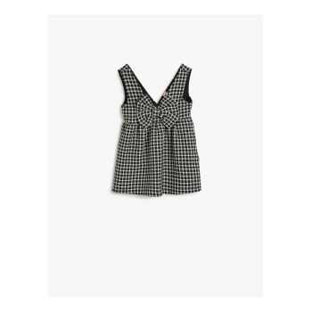 Rochie cu decolteu in V si detaliu cu funda