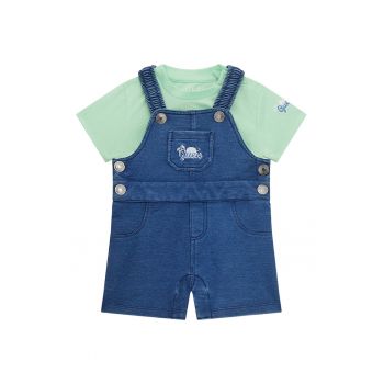 Set de tricou si salopeta din bumbac - 2 Piese
