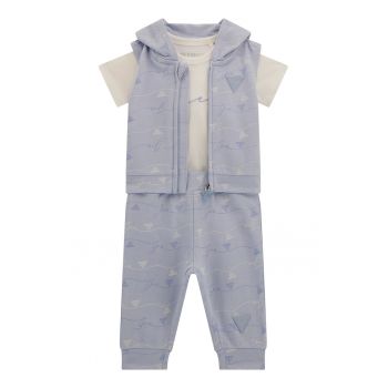 Set de vesta - pantaloni si body din bumbac - 3 Piese