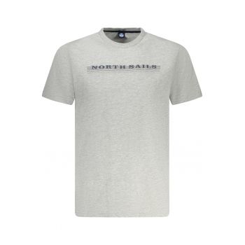 Tricou barbati - cu imprimeu cu text - Regular fit - Gri