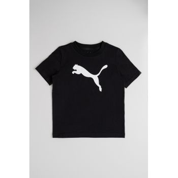 Tricou cu decolteu la baza gatului si logo