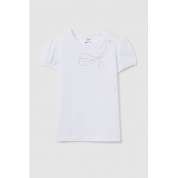 Tricou cu funda din strasuri