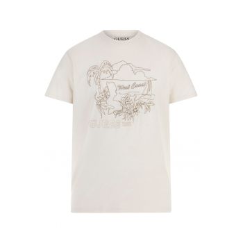 Tricou cu imprimeu brodat