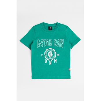 Tricou de bumbac organic cu logo supradimensionat