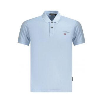 Tricou Polo barbati - Elbas NP0A4GB4 - Logo Brodat - Regular Fit - Bleu