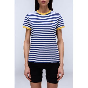 Tricou regular-fit din bumbac cu decolteu la baza gatului