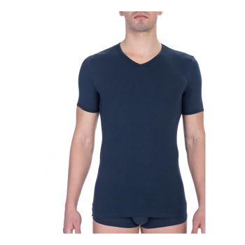 Tricou slim-fit cu decolteu in V