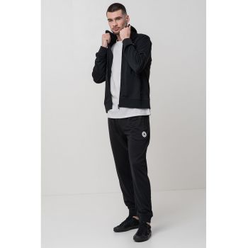 Bluza de trening cu fermoar si detaliu logo Retro