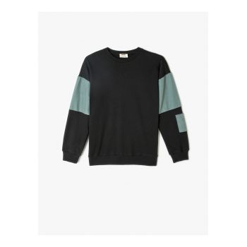 Bluza de trening din bumbac cu decolteu rotund
