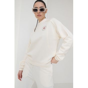 Bluza de trening din bumbac cu detaliu logo