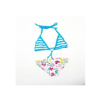Costum de baie copii -  cu fluturasi - 60439 - Alb