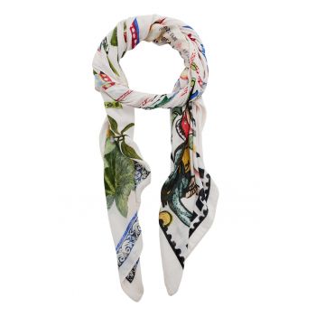 Esarfa cu imprimeu floral