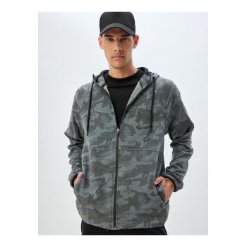 Hanorac cu imprimeu camuflaj