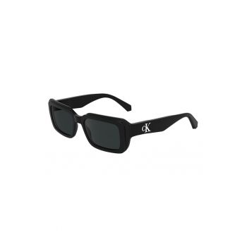 Ochelari de soare dreptunghiulari cu model unisex si logo