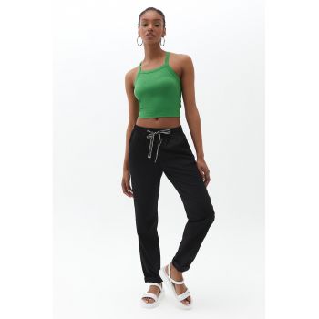 Pantaloni de trening din amestec de lyocell cu snur